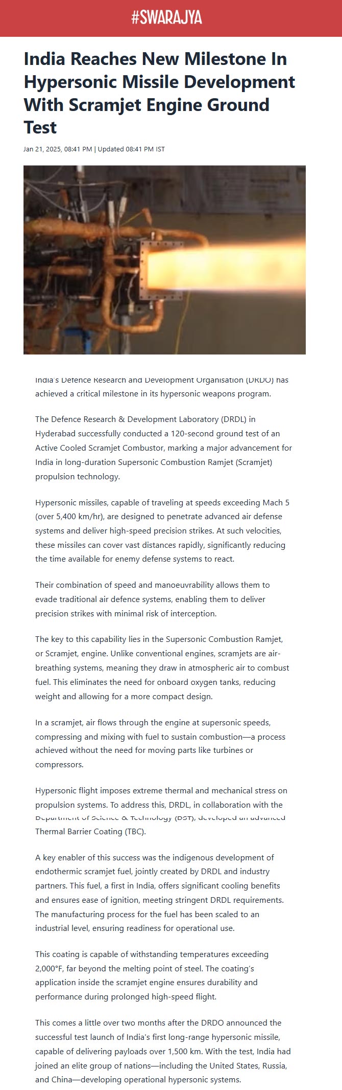 Full News Screenshot