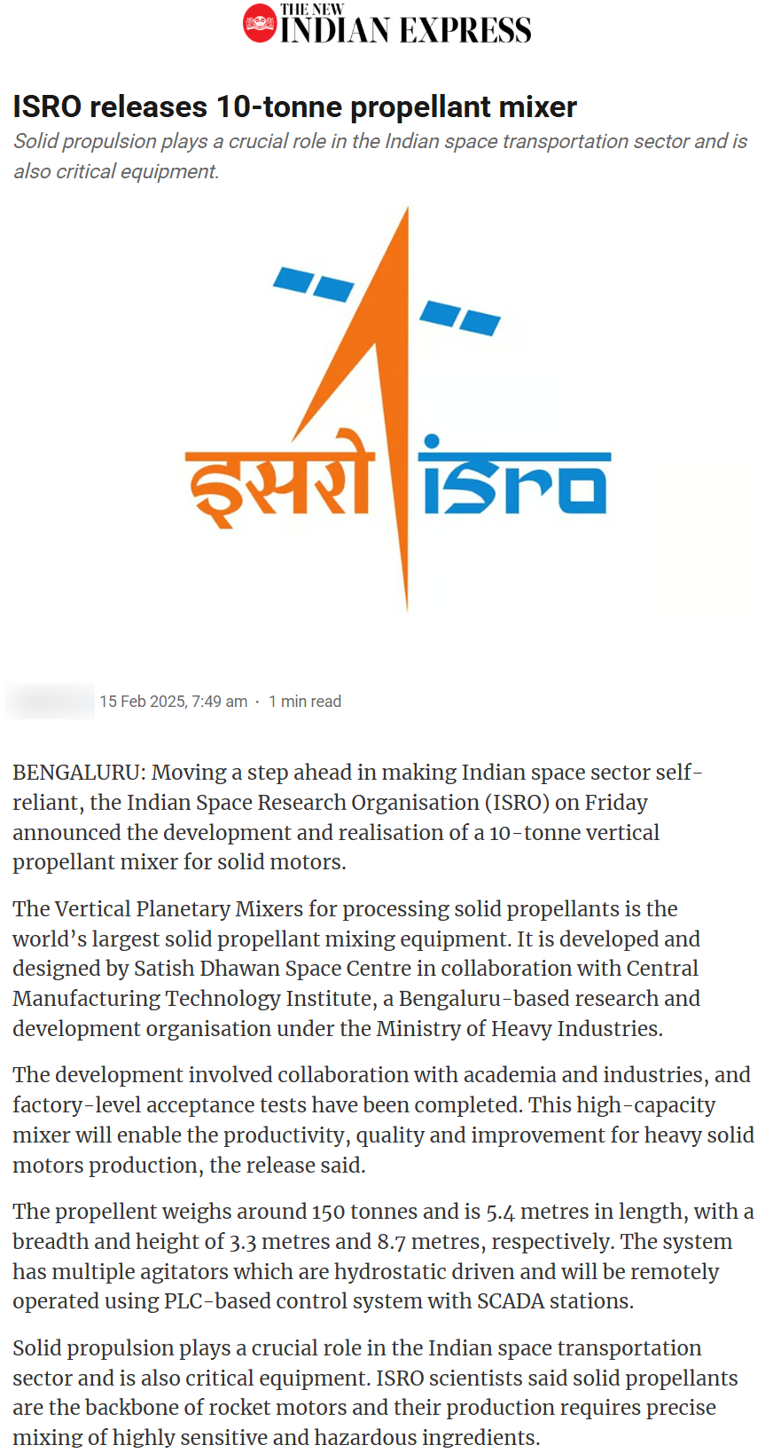 Full News Screenshot