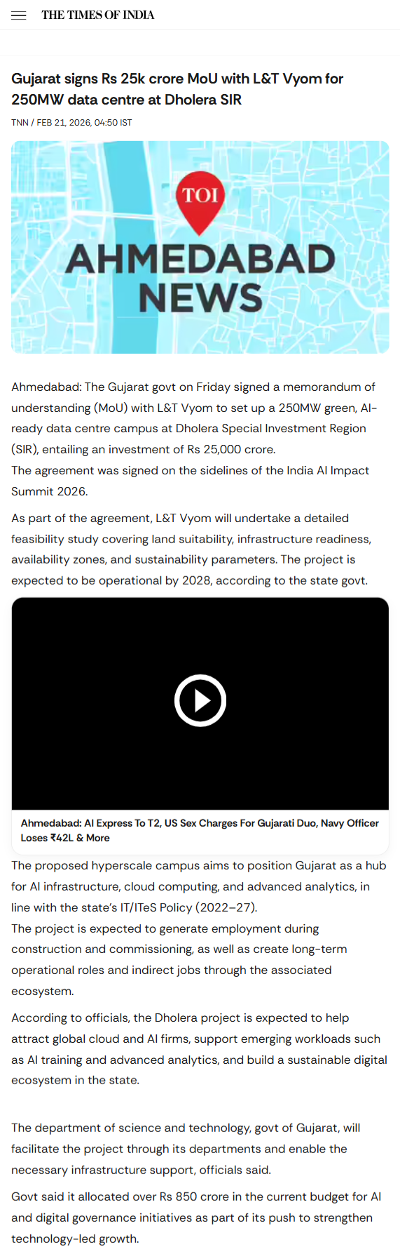 Full News Screenshot