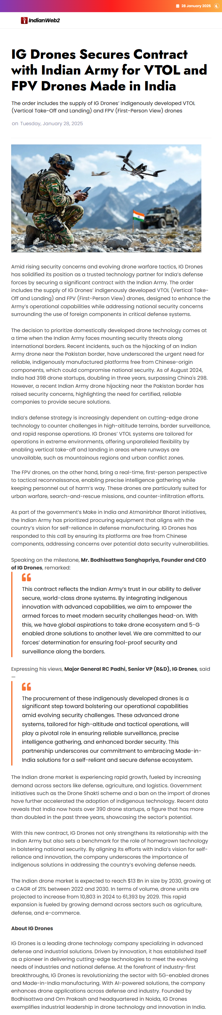 Full News Screenshot