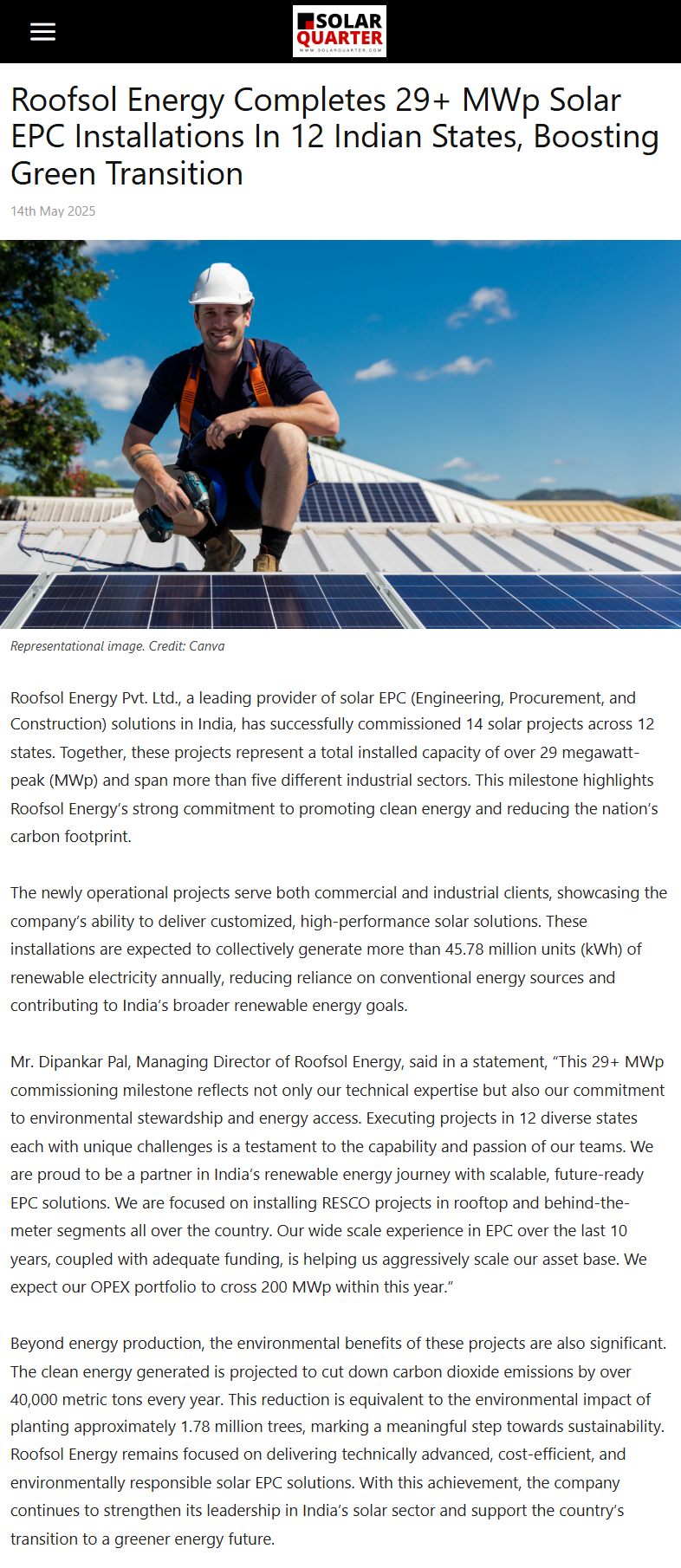 Full News Screenshot