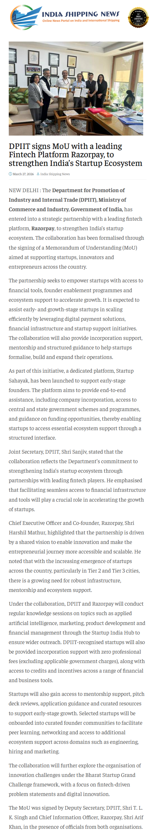 Full News Screenshot