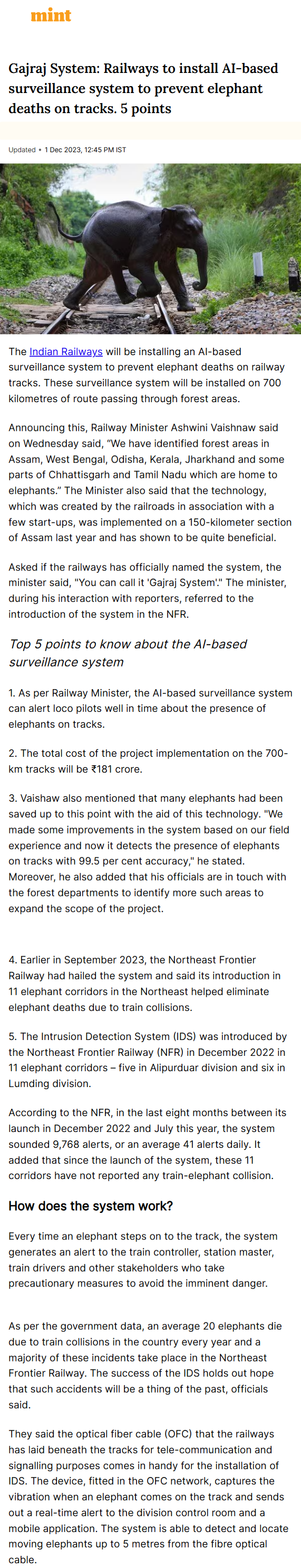 Full News Screenshot