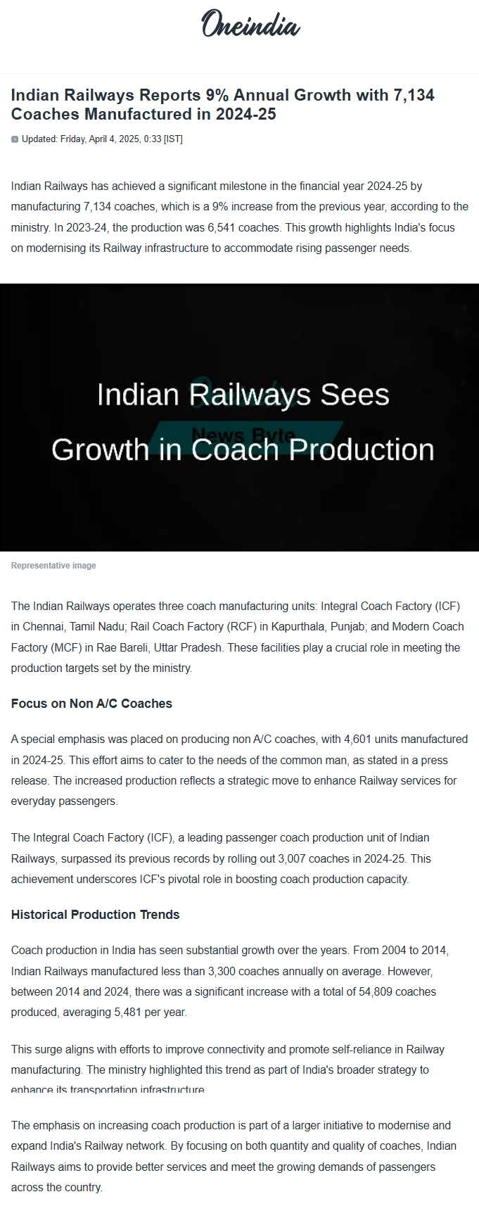 Full News Screenshot