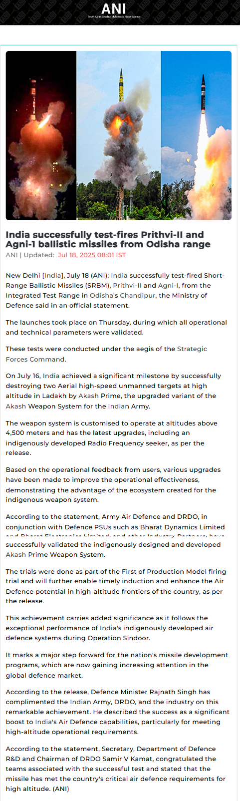 Full News Screenshot