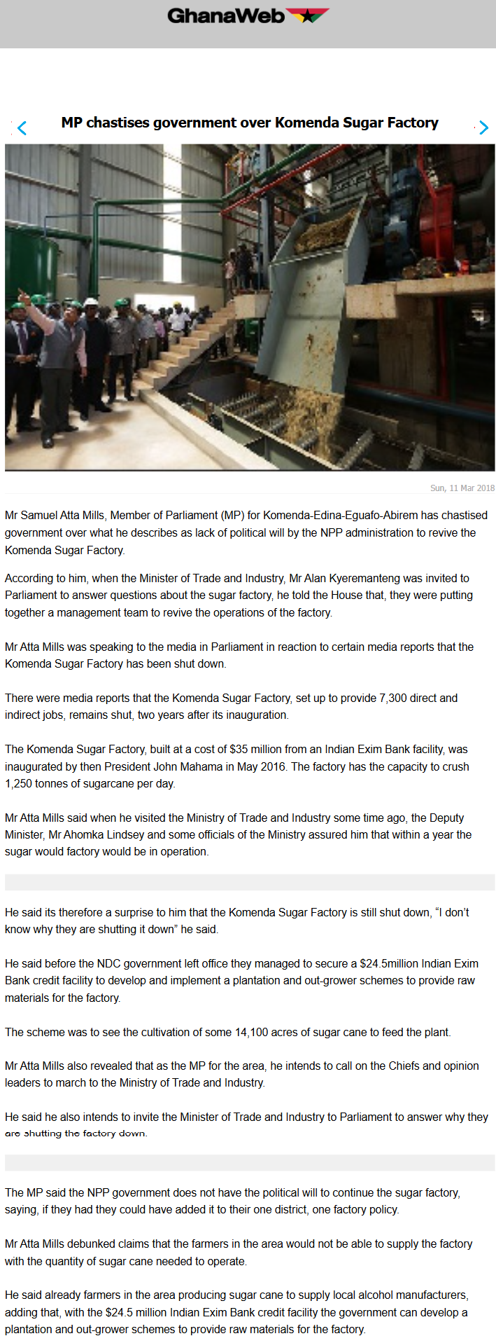 Full News Screenshot