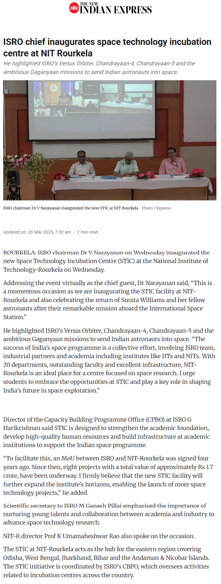 Full News Screenshot