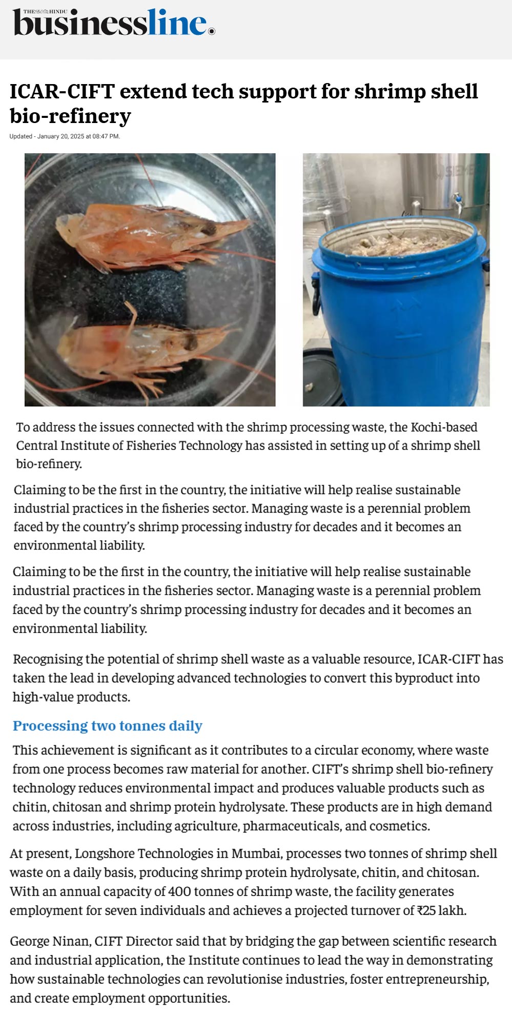 Full News Screenshot