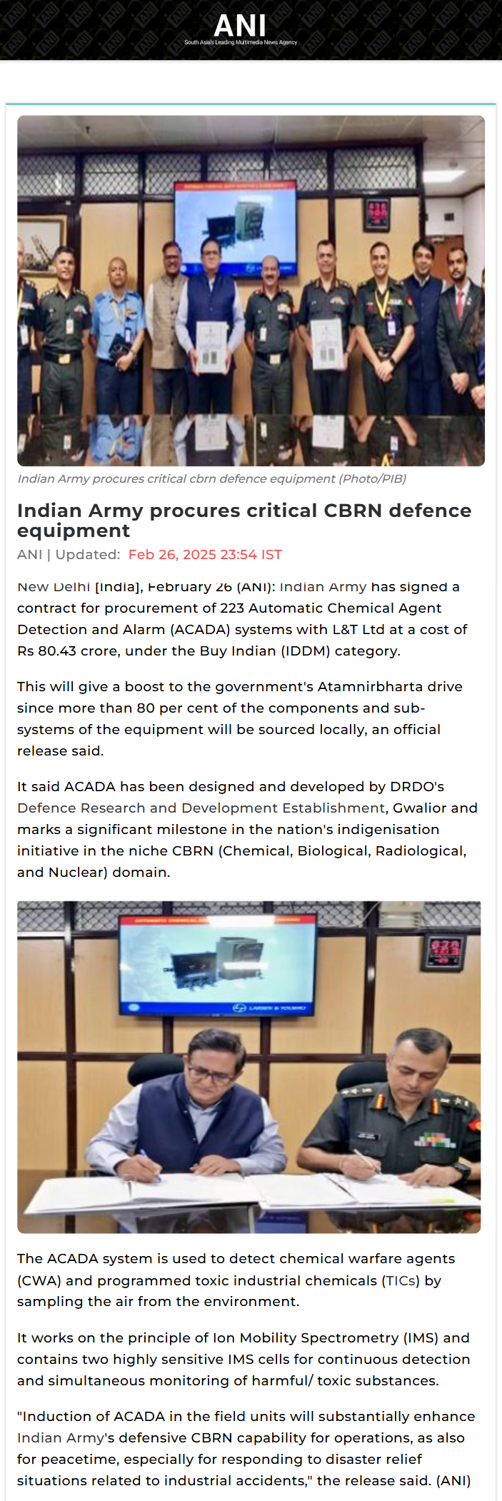 Full News Screenshot