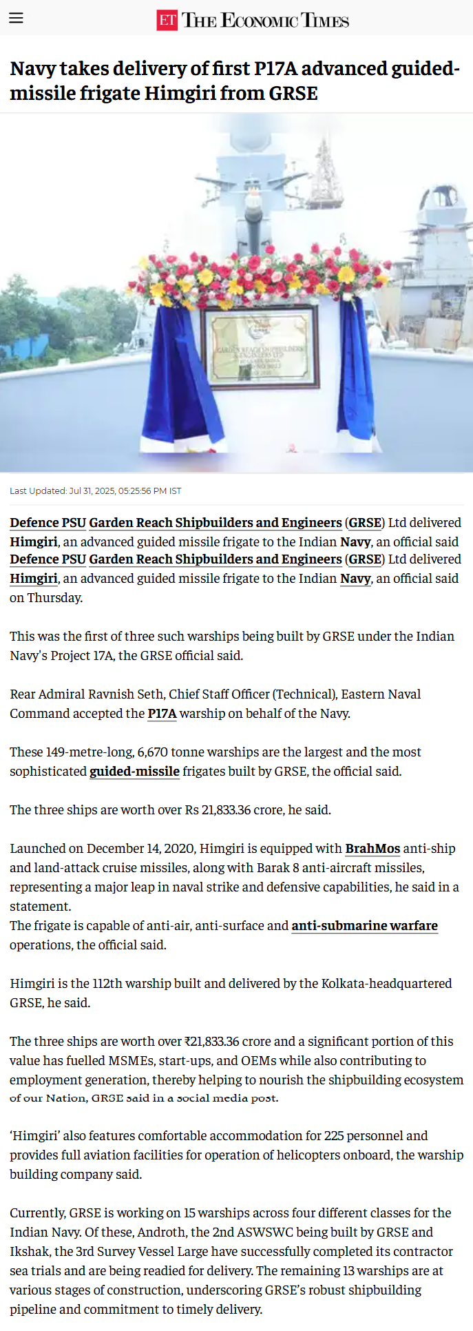 Full News Screenshot