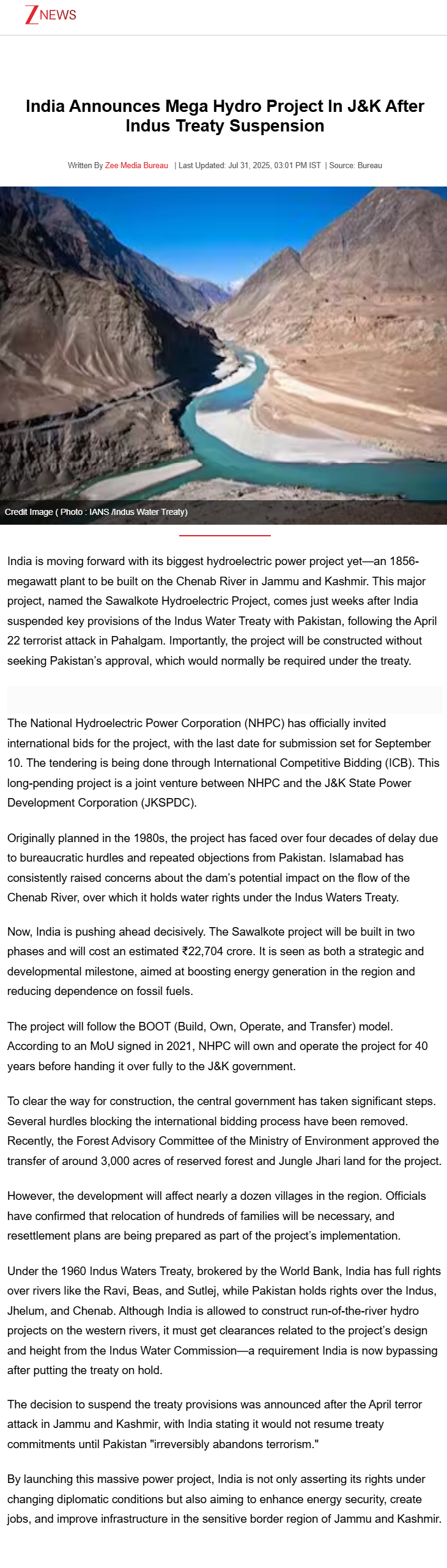 Full News Screenshot