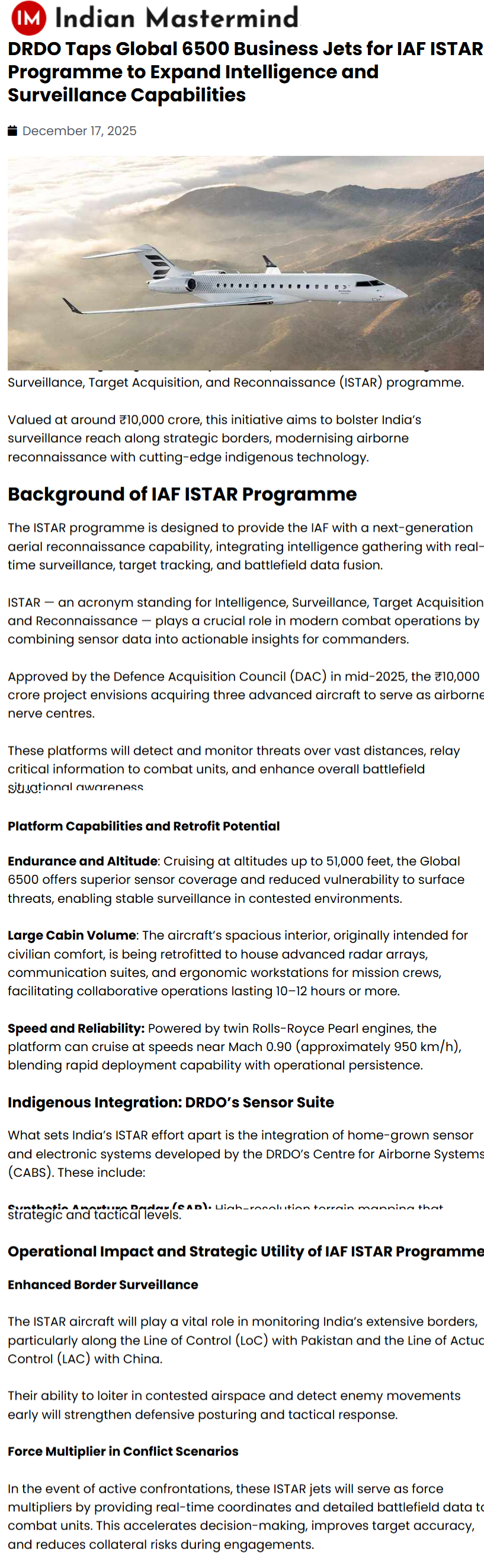 Full News Screenshot