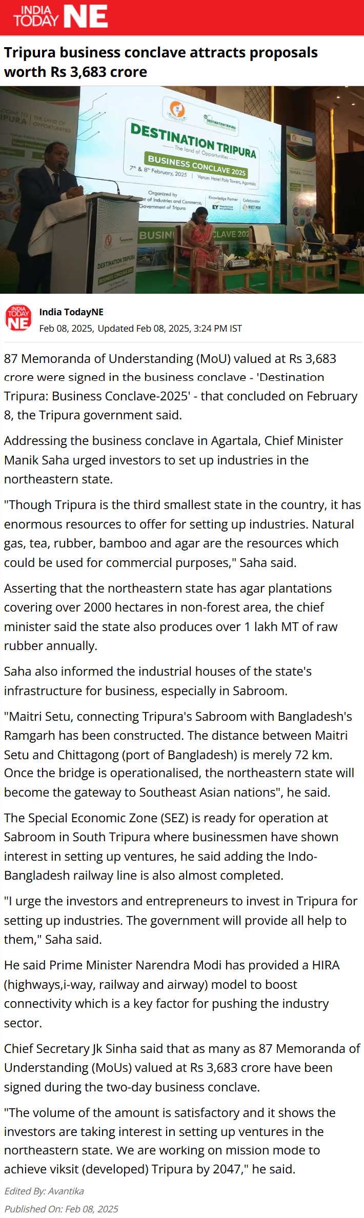 Full News Screenshot