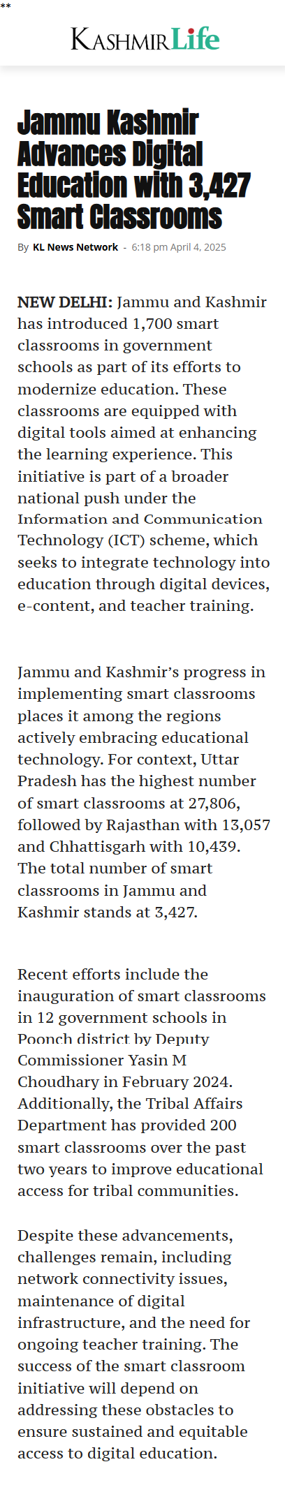 Full News Screenshot