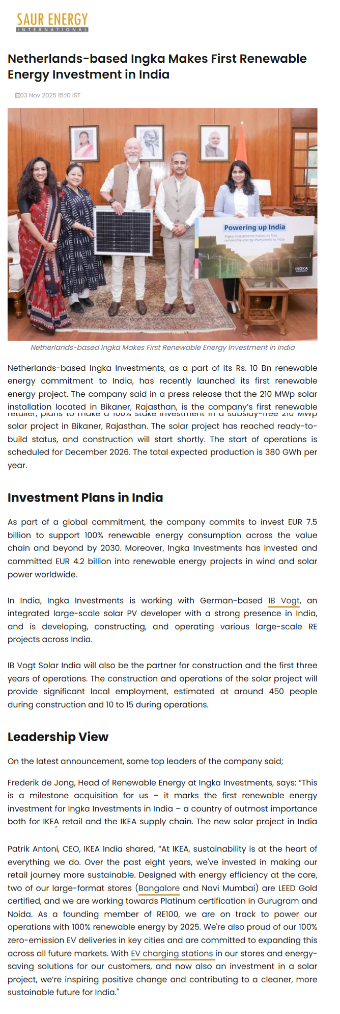 Full News Screenshot