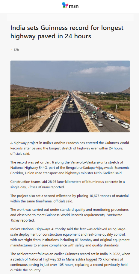 Full News Screenshot