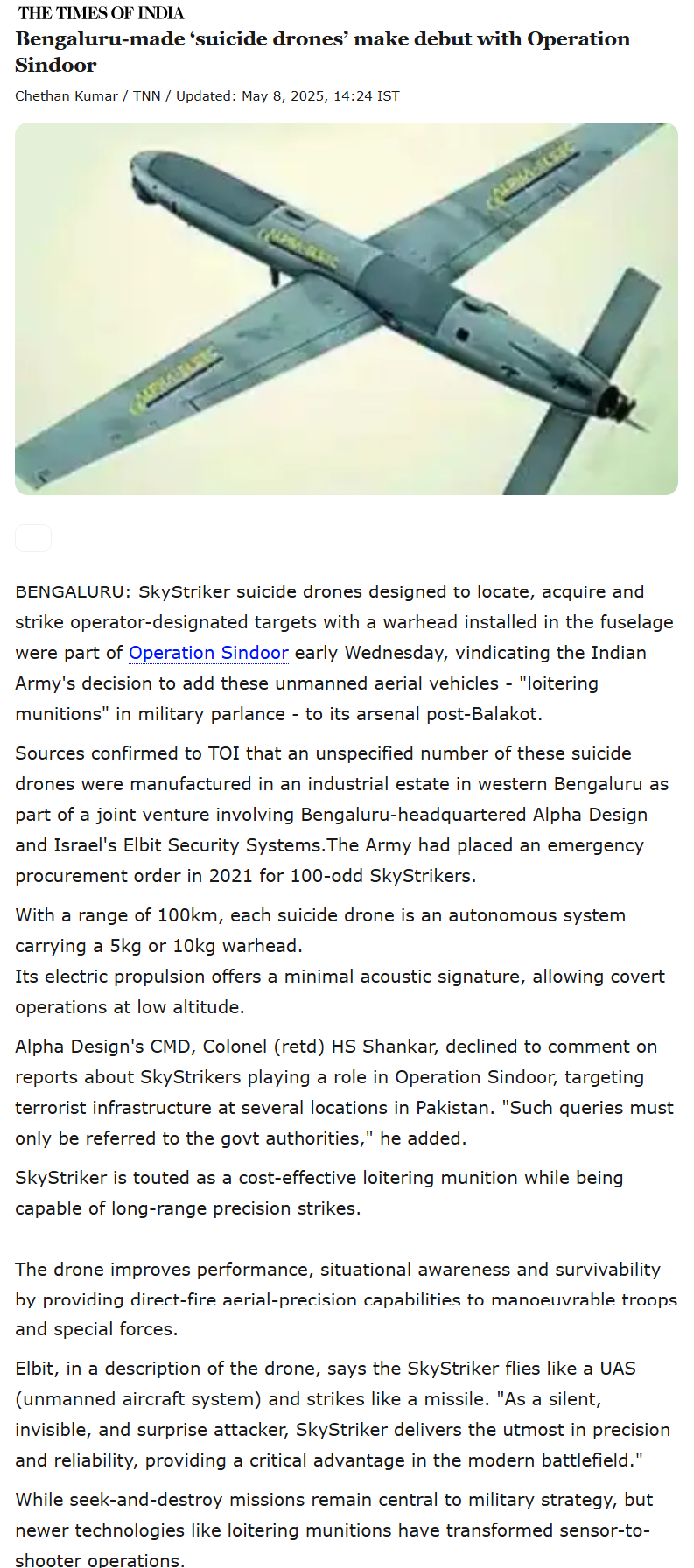 Full News Screenshot