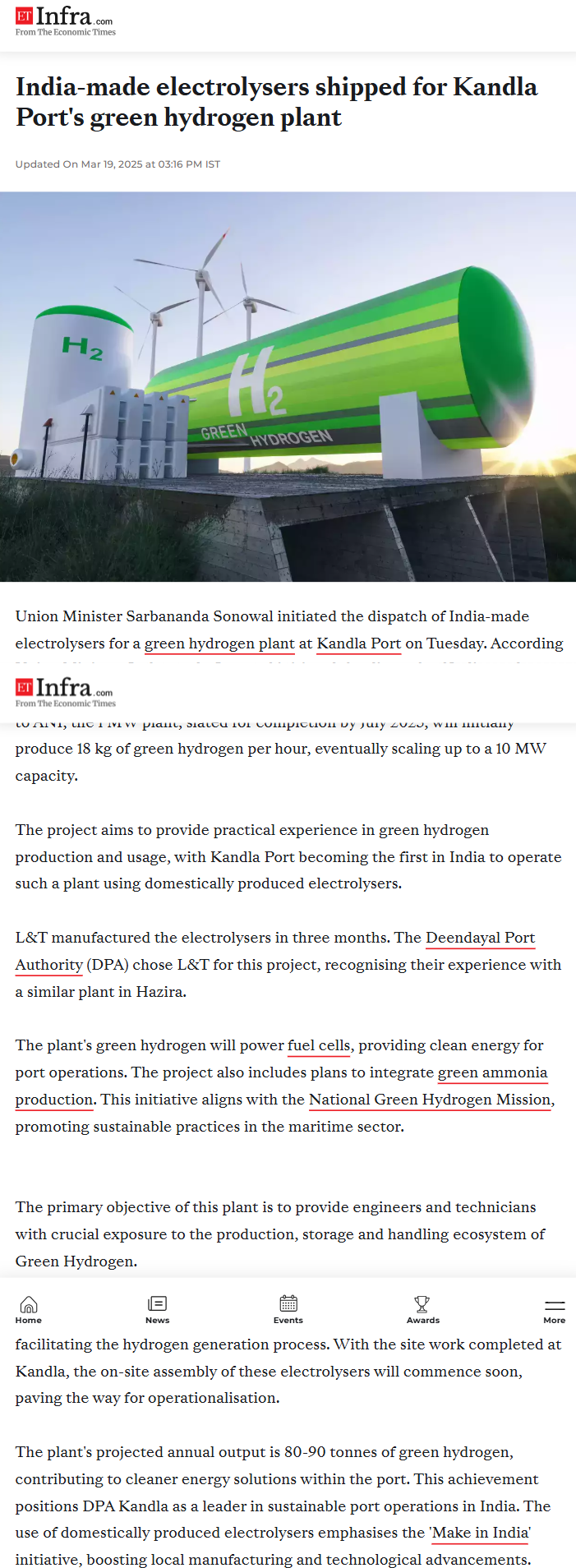 Full News Screenshot