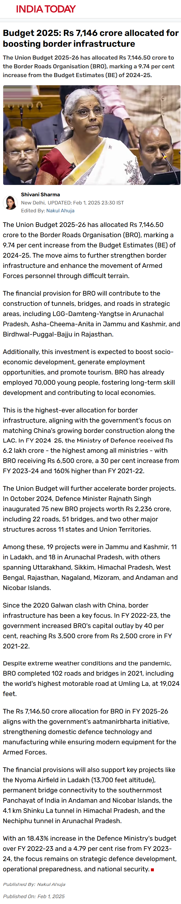 Full News Screenshot