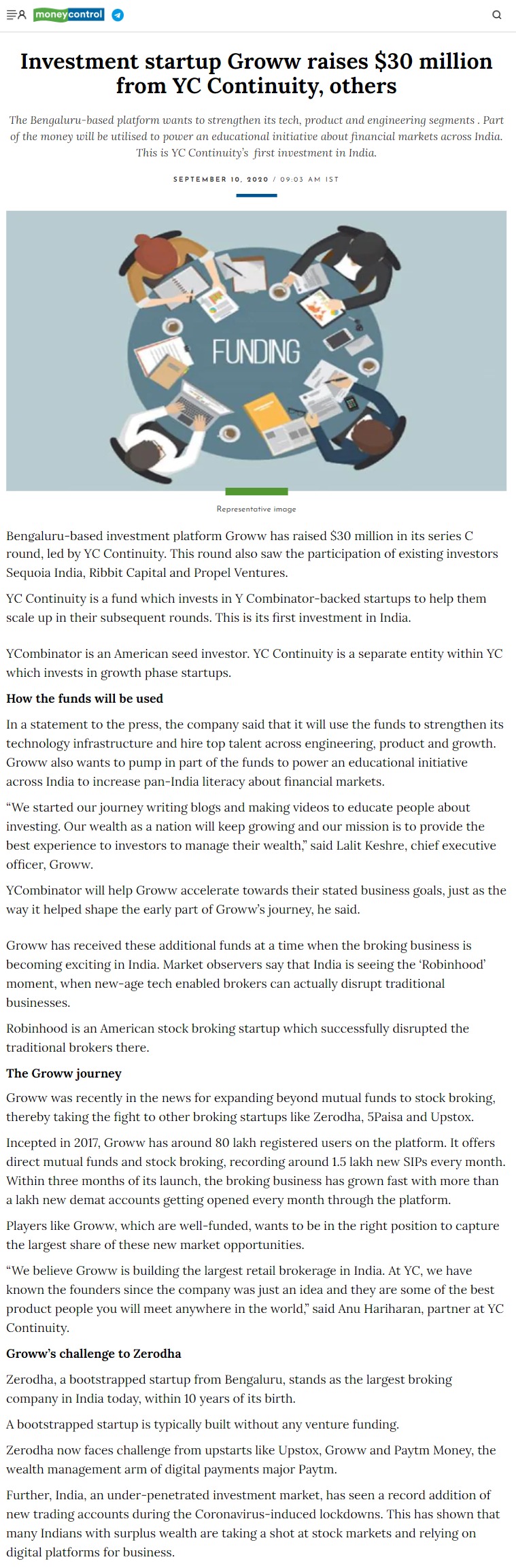 Full News Screenshot