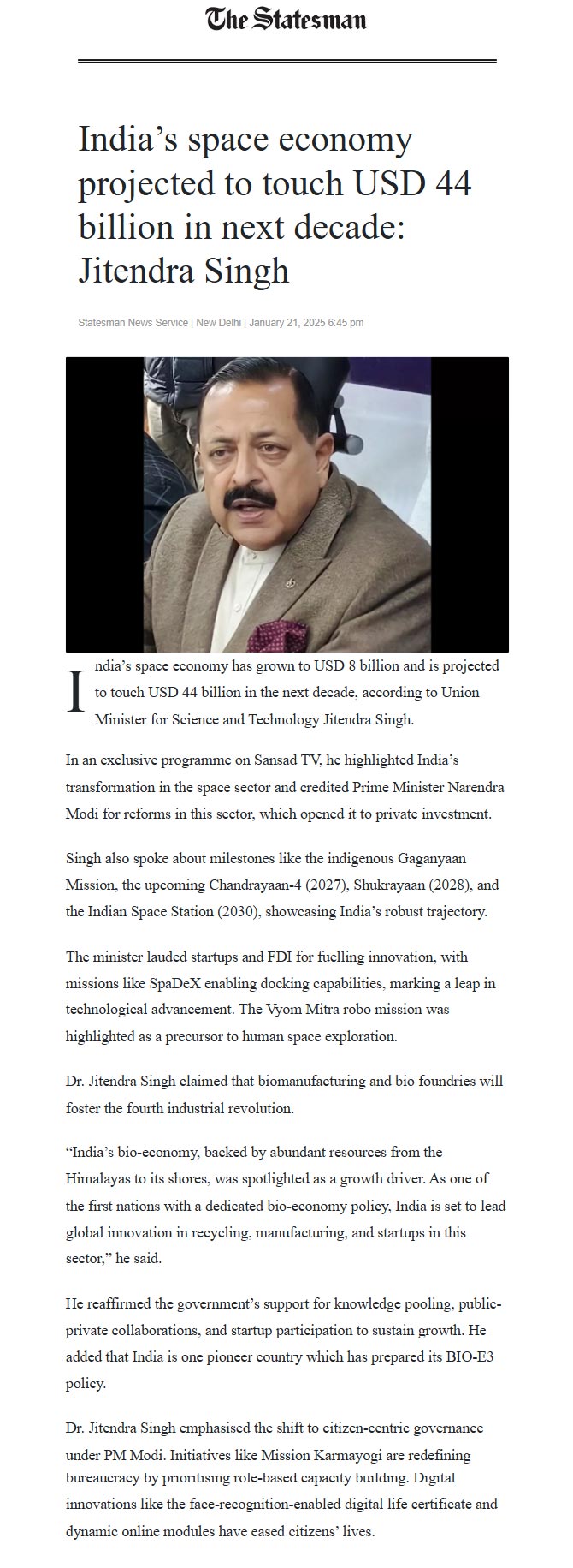 Full News Screenshot