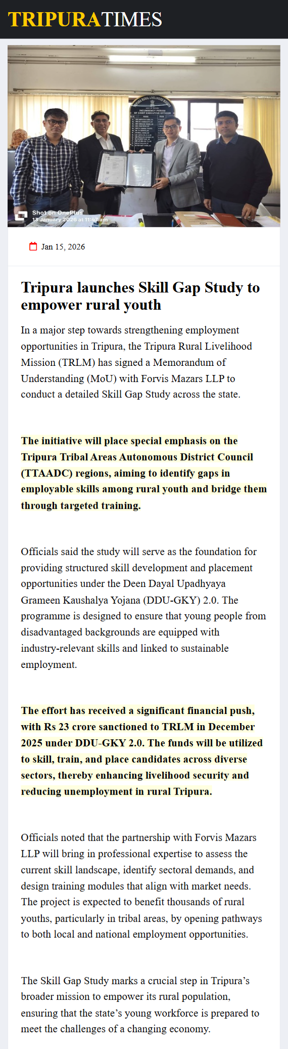 Full News Screenshot