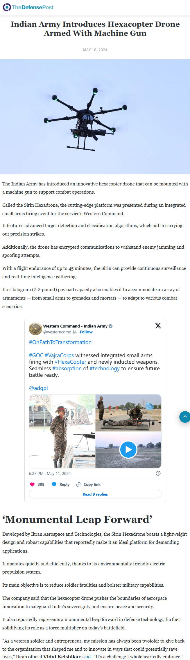 Full News Screenshot