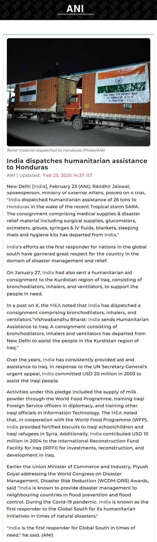 Full News Screenshot