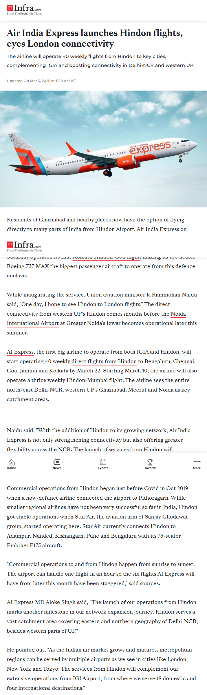 Full News Screenshot