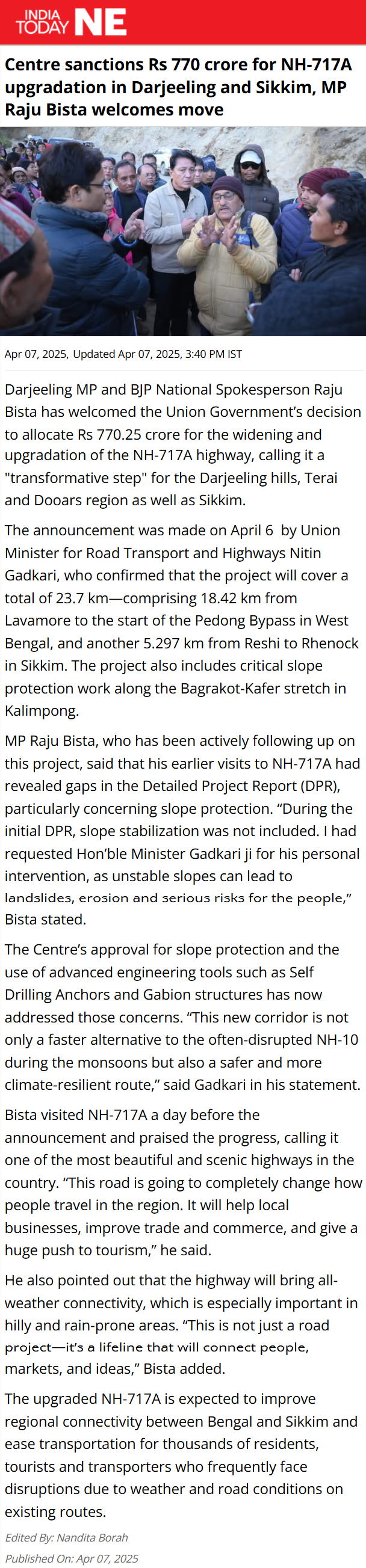 Full News Screenshot