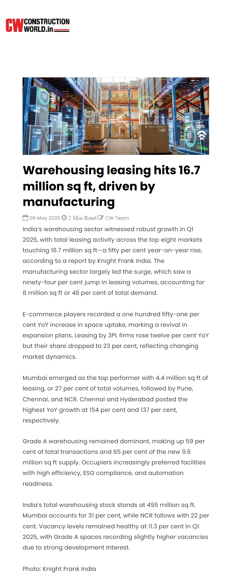 Full News Screenshot