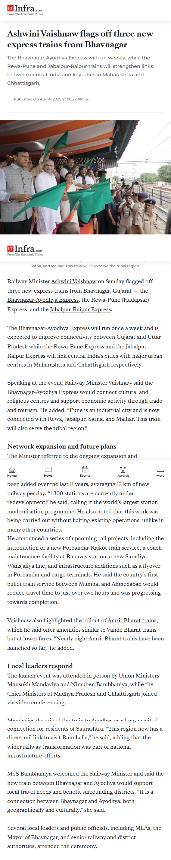 Full News Screenshot