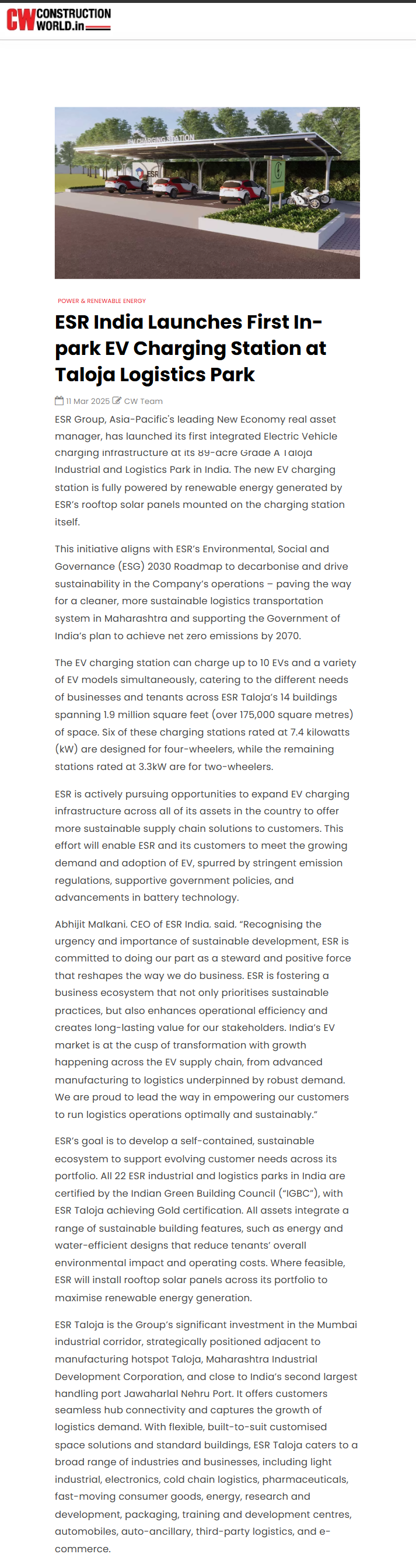 Full News Screenshot