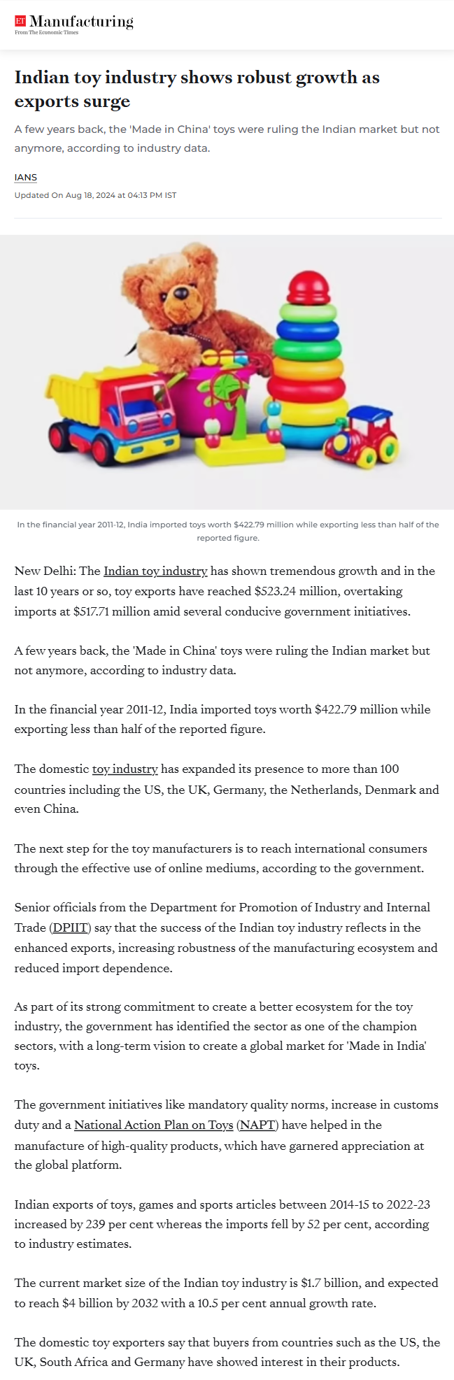 Full News Screenshot