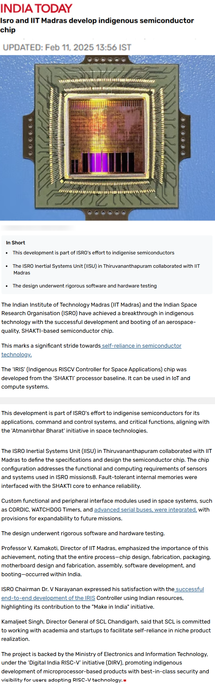 Full News Screenshot