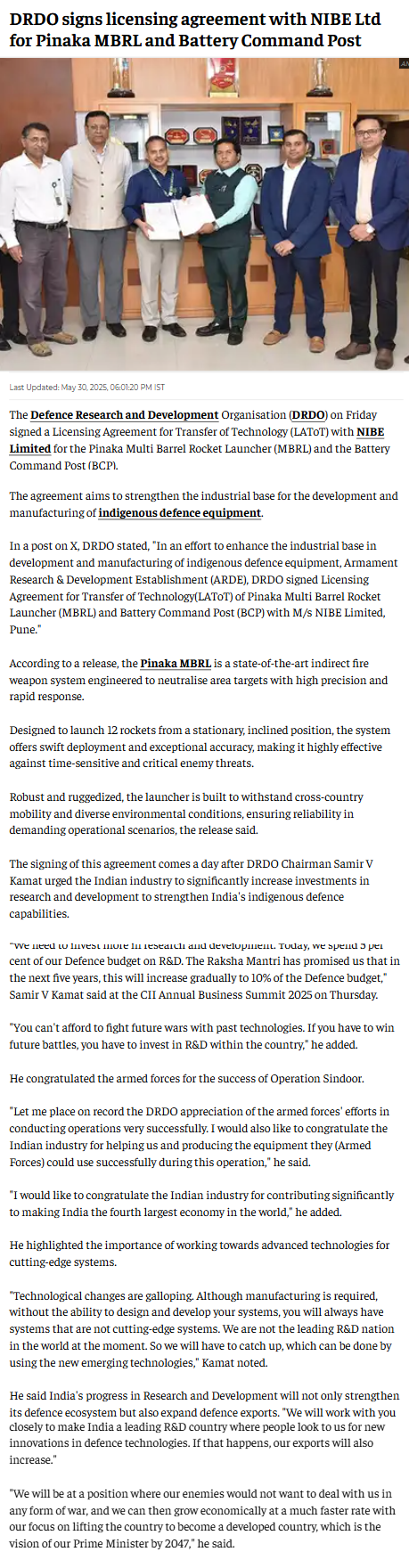 Full News Screenshot