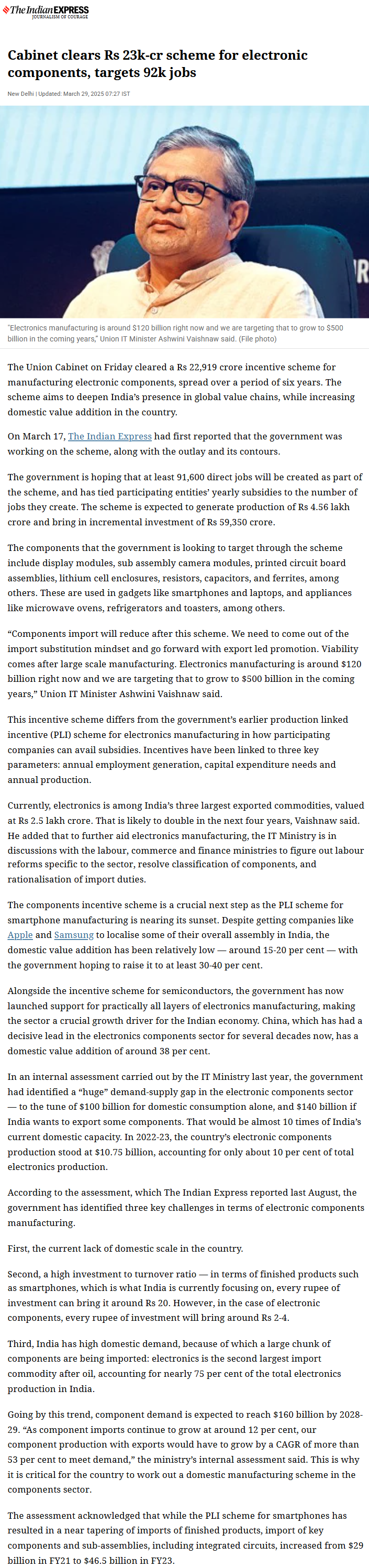 Full News Screenshot