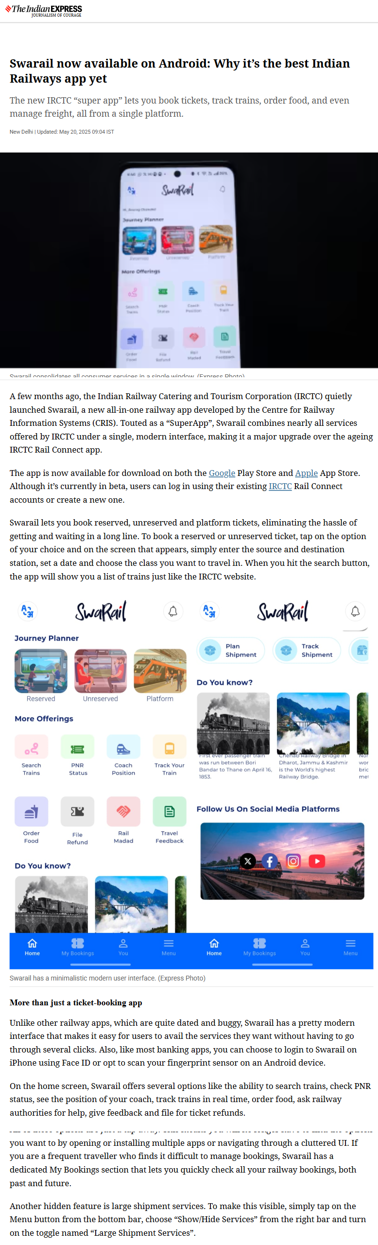 Full News Screenshot