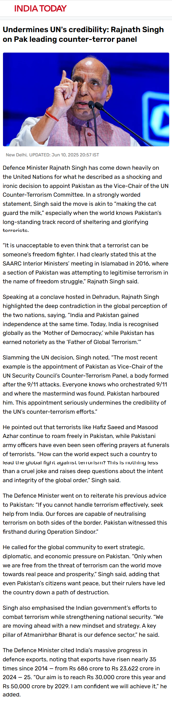 Full News Screenshot