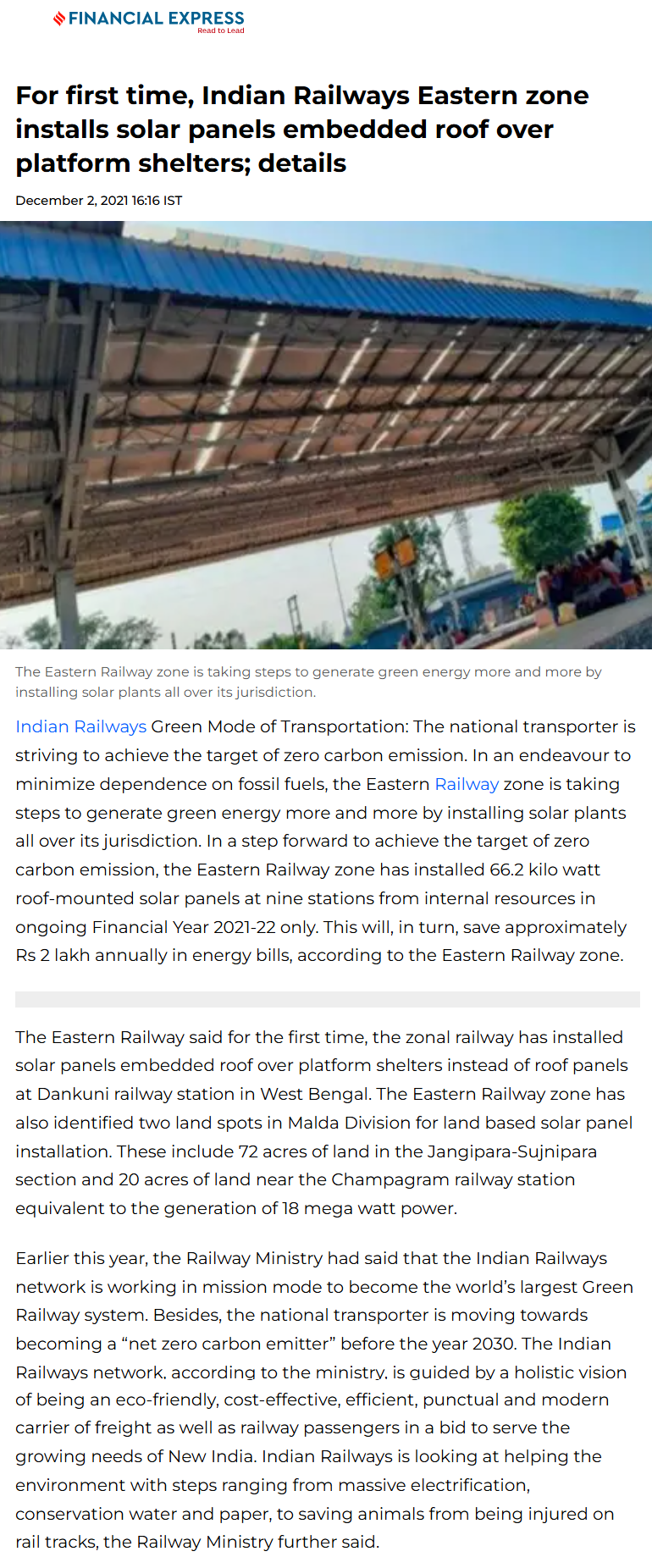 Full News Screenshot