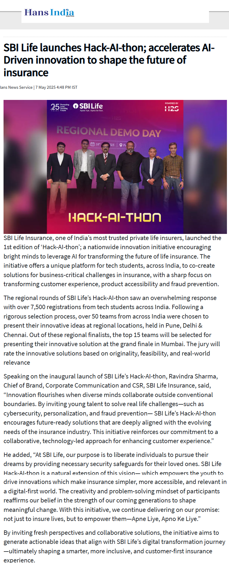 Full News Screenshot