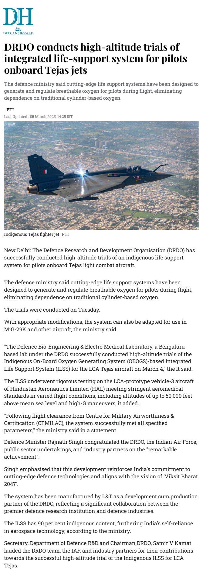 Full News Screenshot