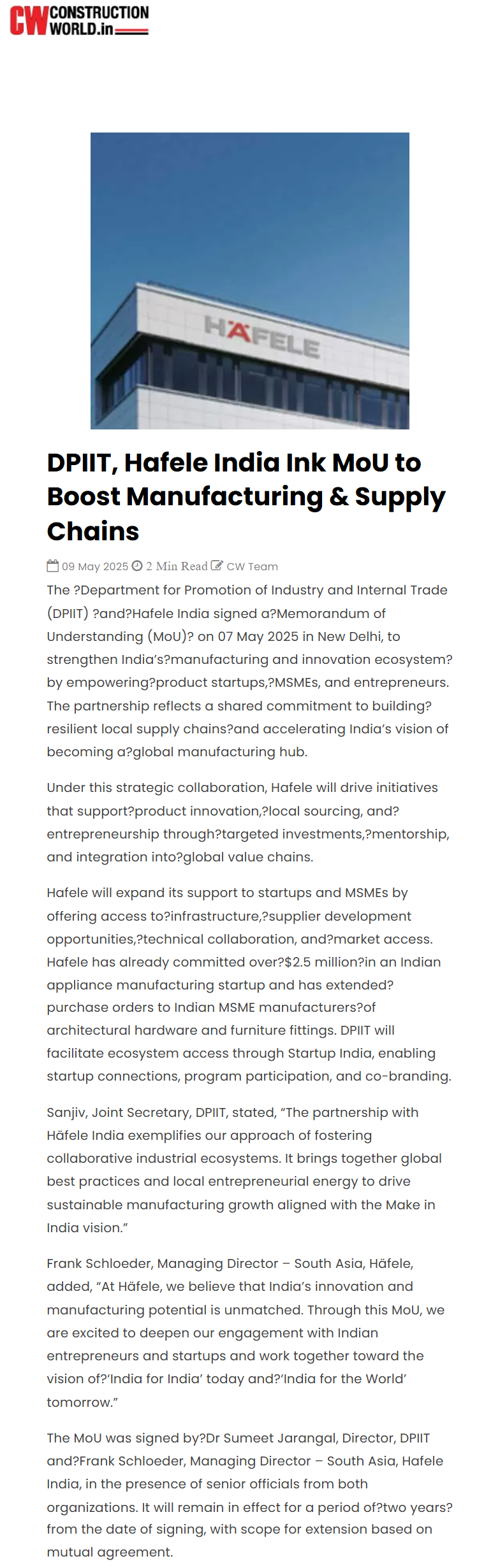 Full News Screenshot