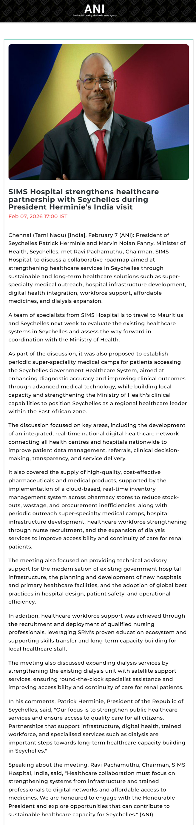 Full News Screenshot