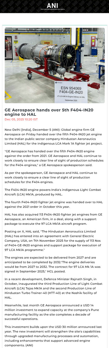 Full News Screenshot