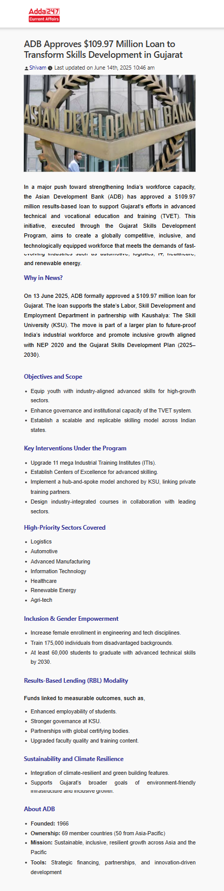 Full News Screenshot