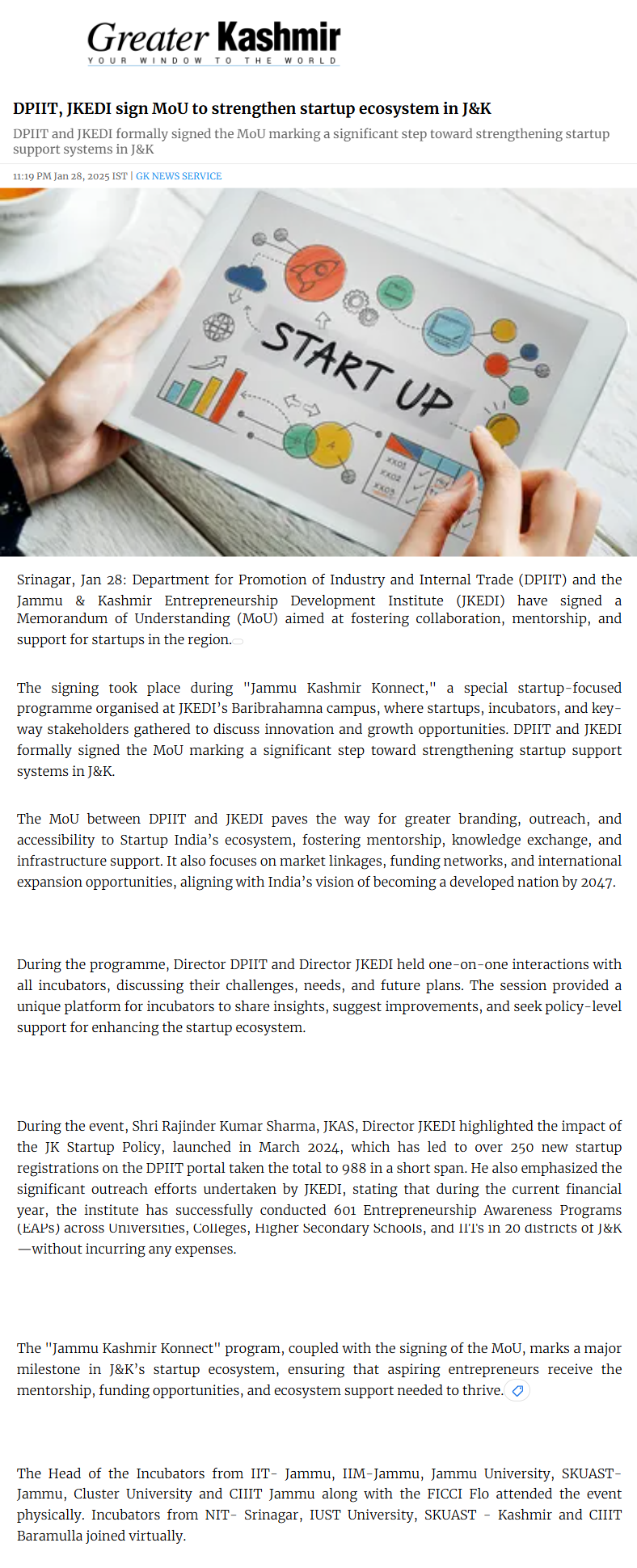 Full News Screenshot