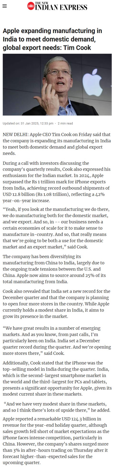 Full News Screenshot