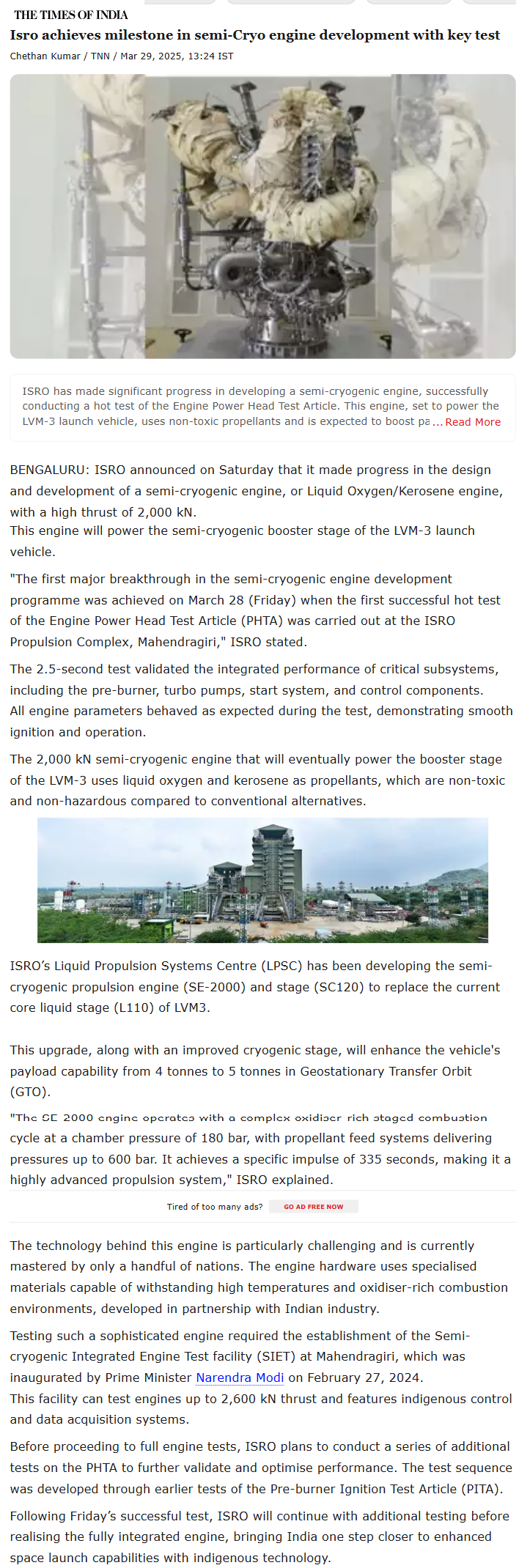 Full News Screenshot