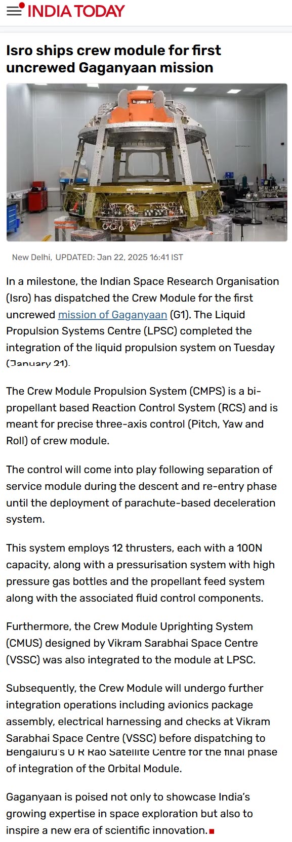 Full News Screenshot